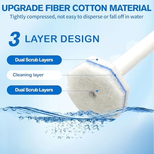 Disposable Toilet Brush Cleaning System, with 40 Pcs Brush Bowl for Clorox by Shu Yuan - Used condition - Image 4
