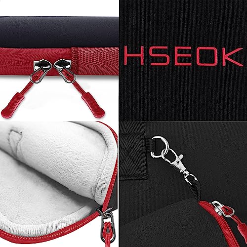 Image of Hseok Laptop Sleeve 13.3-14 inch Case with Small Pouch, Neoprene Computer Bag Compatible with MacBook Neo /Pro 14 M5 /M4 /M3 /M2 /M1, Mac Air /Pro 13.3, XPS 14 and Most 13-14 inch Notebooks,B01K02