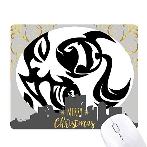 Tapis de souris Poisson astrologie caoutchouc nuit de Noël