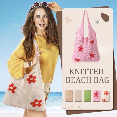 Bolso de Playa Premillow Crochet Tote para Mujer miniatura 2