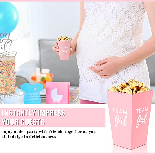 Boîte à popcorn en papier rose et bleu pour simplifier votre buffet - 3