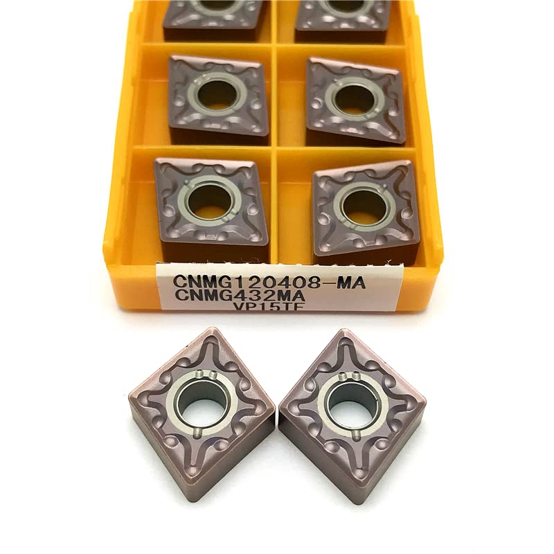 Fresa de torno CNMG120408 MA UE6020 carburo tungsteno miniatura 5