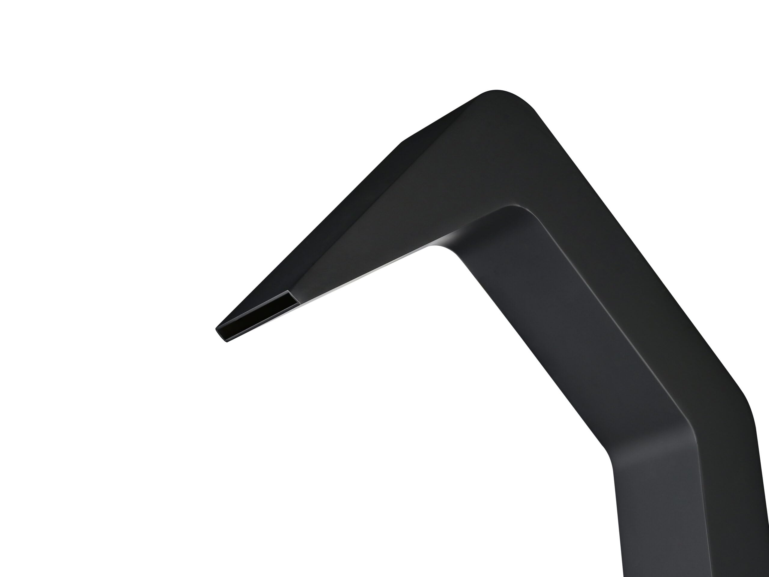 Mice - Columna de Ducha Exterior para Piscina, Jardin, SPA - 1 Via de Agua Fria - Monofluido - 218 cm de Alto con Rociador Tipo Cascada/Negro Mate