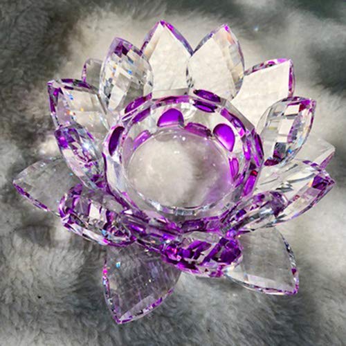 JKK SALE Crystal Lotus Candle Holder 4.5