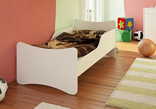 Best For Kids Niños cama con colchón TÜV certificado en blanco muchos tamaños Talla:70 x 140