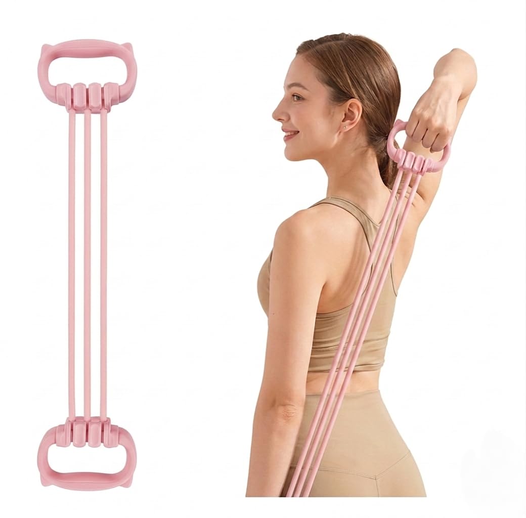 Adjustable Resistance Band Chest Expander with Handles – 6-Level Latex Tension Puller, Full Body Workout Stretch Band for Arms, Chest, Back, Legs & Fitness Training-image-28