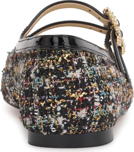 Jessica Simpson Women's Allista Ballet Flat, Black, 63