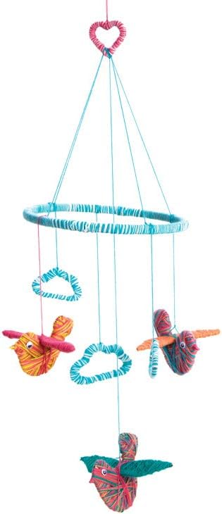 Yarn Birds Baby Mobile - String Craft for Kids
