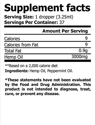 Serenity Hemp Oil Drops - Peppermint - May Help with Pain, Inflammation, Joints, Sleep, Mood & More - Rich in Omega 3,6… - Image 3
