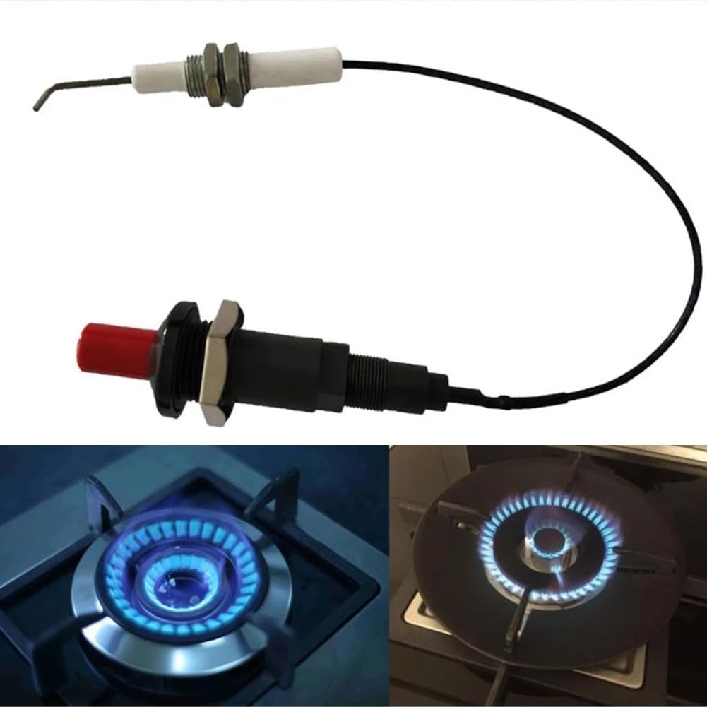 2er Set Piezo Funkenzündung Für Grill & Ofen – Universal-Gewinde, 18 KV, Mit Kunststoffgehäuse