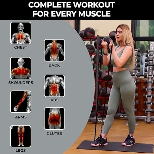 Dr. Aid Pull Up Resistance Bands Set ¨C Elastic, Smell-Free Premium Latex Exercise Bands for Men & Women, Tear-Resistant Workout Bands for Full-Body Strength Training, Physical Therapy, Yoga, Pilates