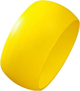 Multi-Colored Boho Wooden Bracelet Handmade Round Wide Chunky Bangle for Women Jewelry