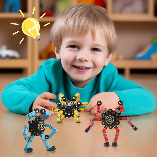 image for Gokeey Transformable Fidget Spinners for Kids and Adults Stress Relief