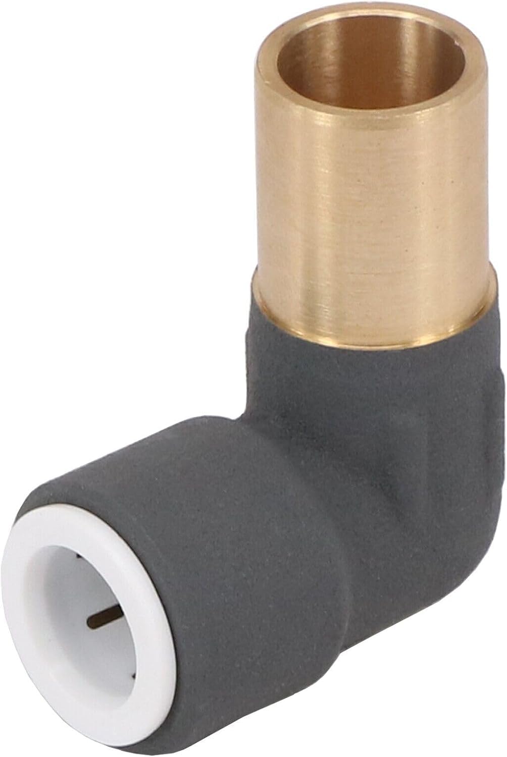 Radiator Valve Reducer Elbow Compression 15mm x 10mm Push Fit Anthracite x 2 - Image 3