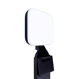 Logitech for Creators Litra Glow Premium LED Streaming Light with TrueSoft- Computer lighting for video conferencing, Zoom meetings, with adjustable mount and desktop app control for PC/Mac - Graphite