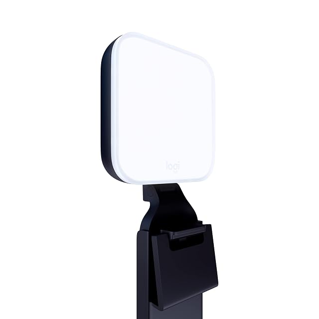 Logitech for Creators Litra Glow Premium LED Streaming Light with TrueSoft Adjustable Mount USB Connectivity Video Lighting for