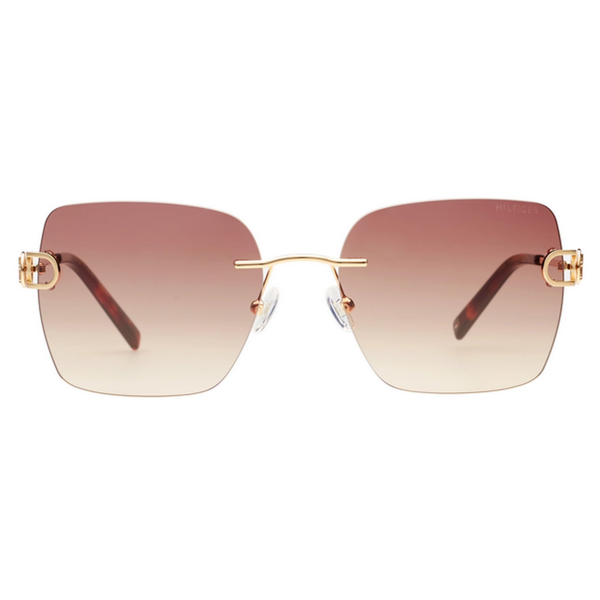 tommy hilfiger Smoke Brown Lens Square Sunglasses With 100% UV Protection For Women-picture-58