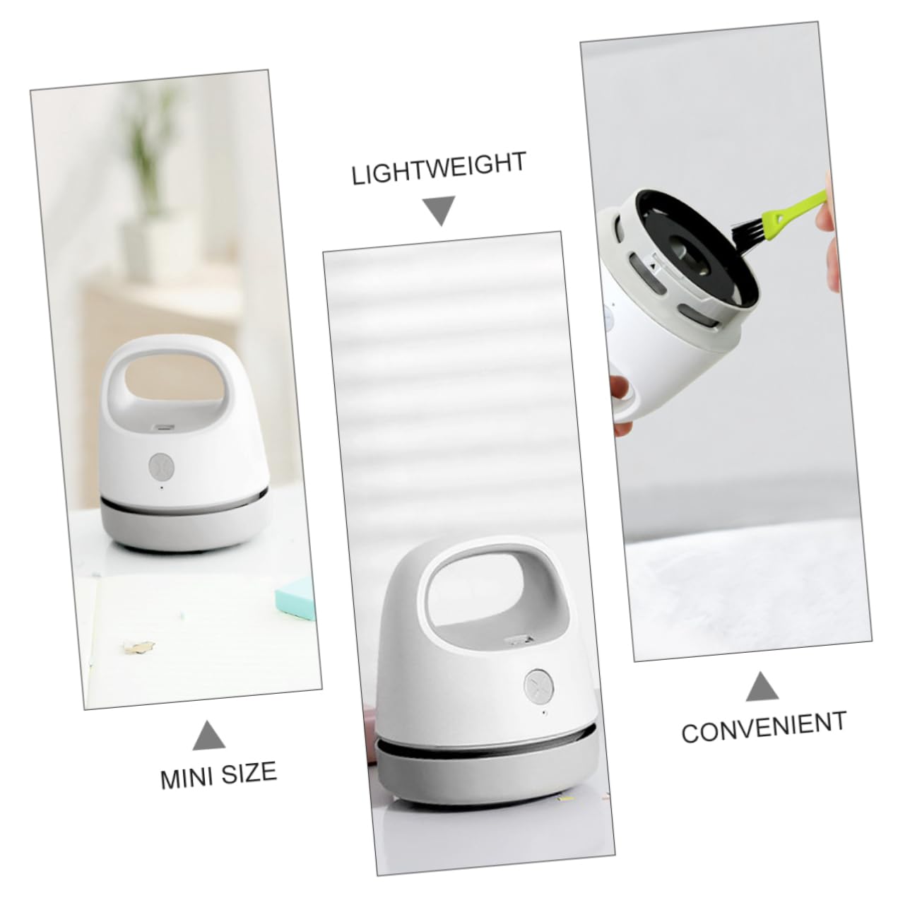 BUTIFULSIC Portable USB Charging Desktop Vacuum Cleaner Cordless Dust Collector for Pet Hair Crumbs and Dust Lightweight and Efficient Design for Use