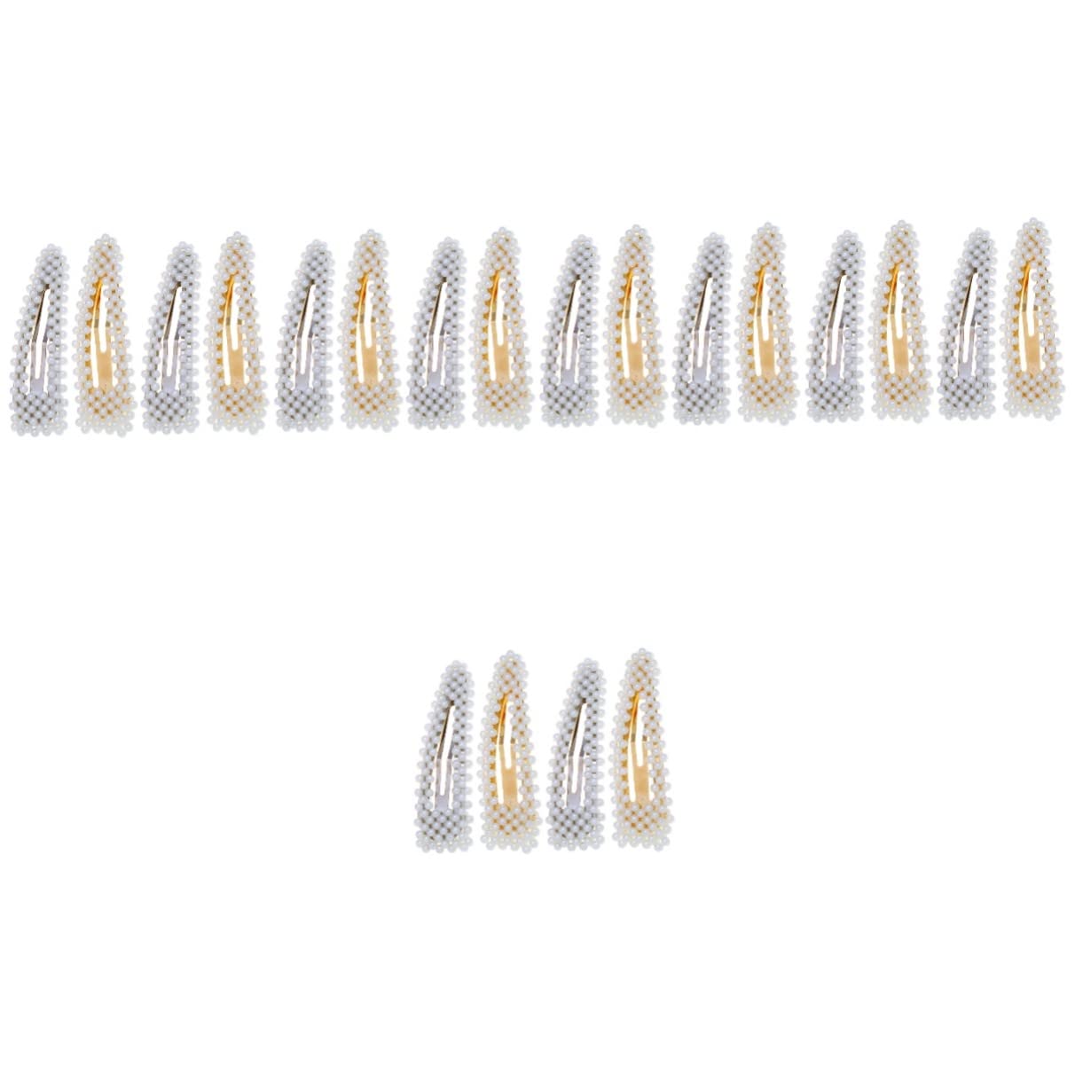 minkissy 20pezzi Fermagli Per Con Perle Eleganti Clip Decorative Per Donna e Ragazza Per Cerimonie e Uso Quotidiano Design Semplice e Confortevole