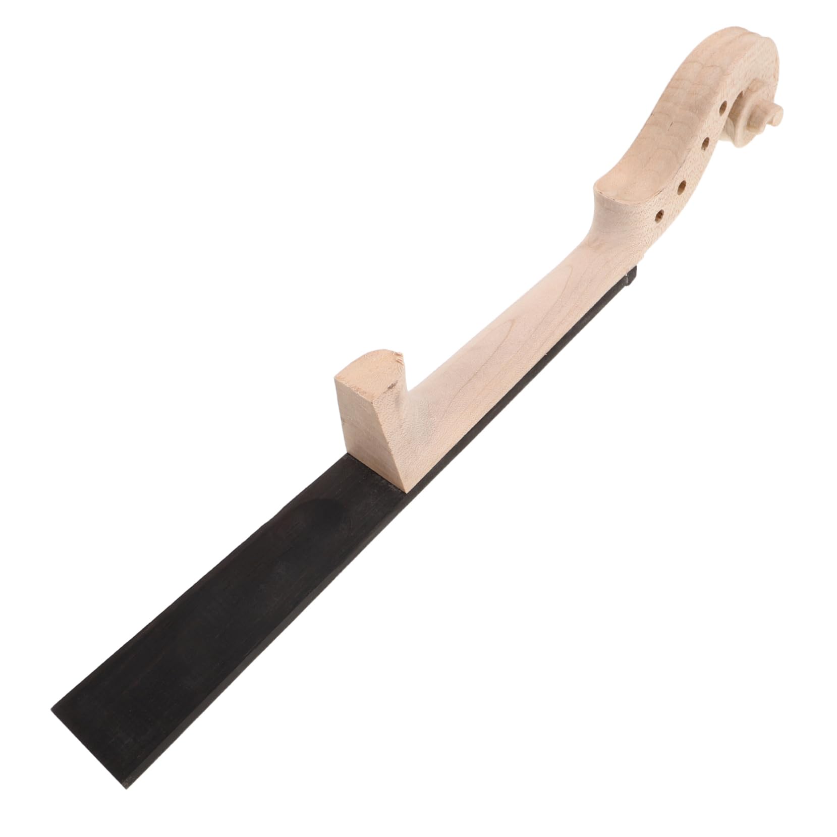 ifundom Unfinished Violin Fingerboard Neck Head Natural Fretboard Replacement for Music Students DIY Projects and Performances Exceptional Craftsmanship for Enhanced