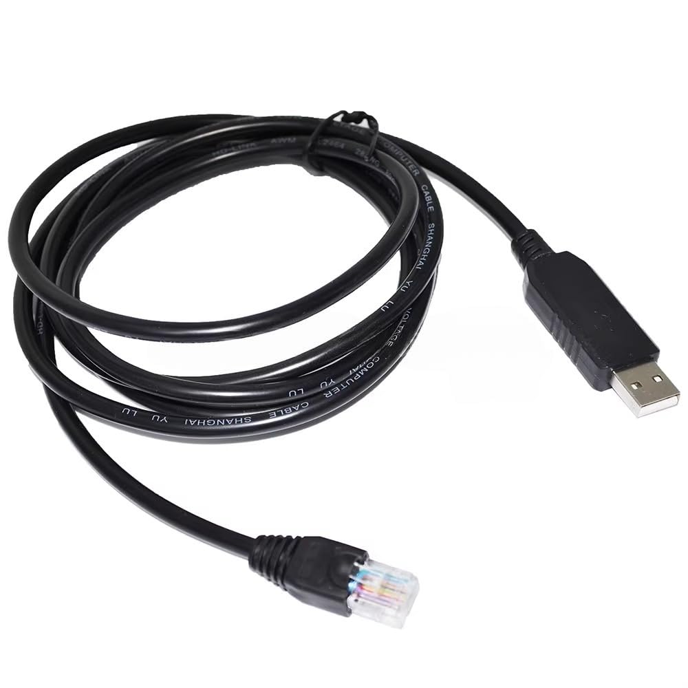 RIKYJIC FT232RL Chip USB to RJ45 RS232 Serial Debug Cable Parameter Configuration Cable for UPS to PC 720-C2270-00(1.8 Meters)