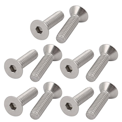 SOURCING MAP sourcing map Tornillo tapón hexagonal de rosca 1/4-20 x 1"...