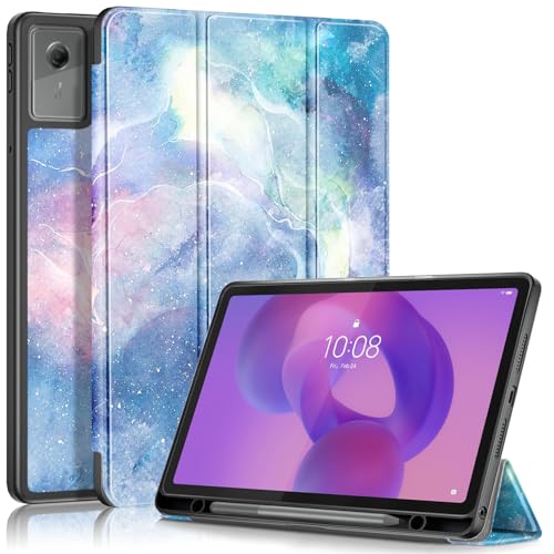 Derwere Funda para Lenovo Idea Tab Plus con Soporte para Lápiz Silicona Antigolpes Funda Tablet para Lenovo Idea Tab Plus 12.1 Pulgadas TB361FU,SCY
