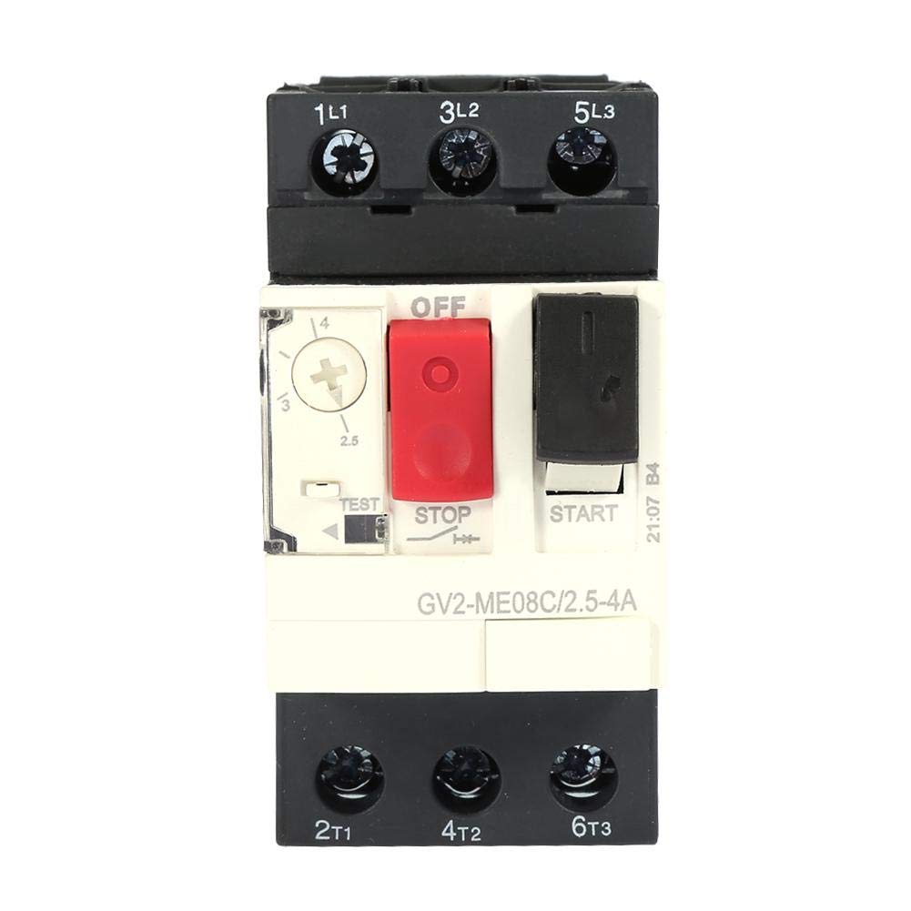 GV2 Disjoncteur, Disjoncteur de Protection Moteur pour la Protection de la Ligne de Distribution et la Conversion de Charge peu Fréquente, Fréquence 50 / 60HZ (GV2-ME14C 6~10A)