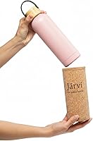 Vista 3 de Jarvi The Sauna Bottle - 18.5 oz / 549ml Icy Cold Water & Cool to Touch even in Hot Saunas - Natural Cork x Neoprene Outer Layer - Double Wall