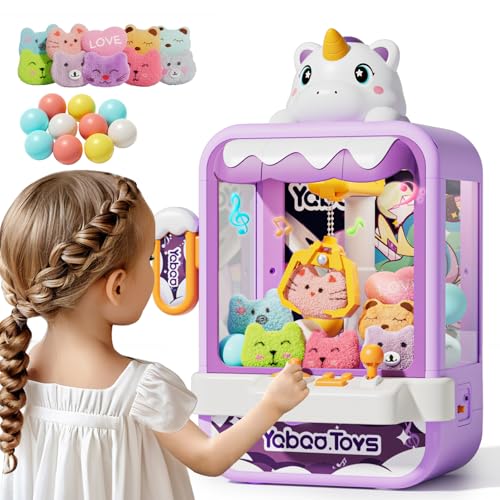 VEEVIFUN Claw Machine for Kids Girls Unicorns Game Toys for Girl 4 5 6 Years Old Vending Machines Toy for Kid with Sound Birthday Gifts for 3 4 5 6 7 8 Year Old Girls