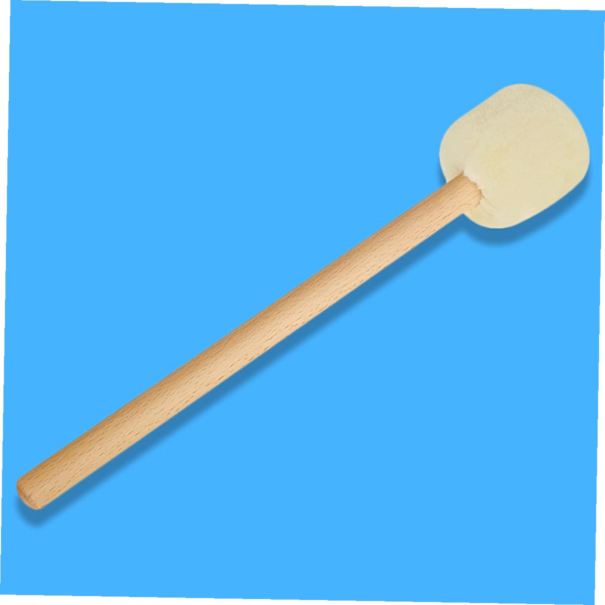 Baluue 2 pezzi Bacchette per Batteria Mallets in Lana per Grancassa Manico in Faggio Resistenti e Facili da Impugnare per Musicisti Professionisti e Principianti