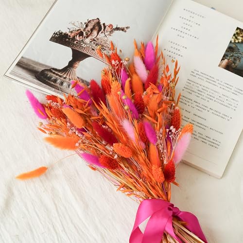 Ramo de flores secas boho para jarrón 17" miniatura 2