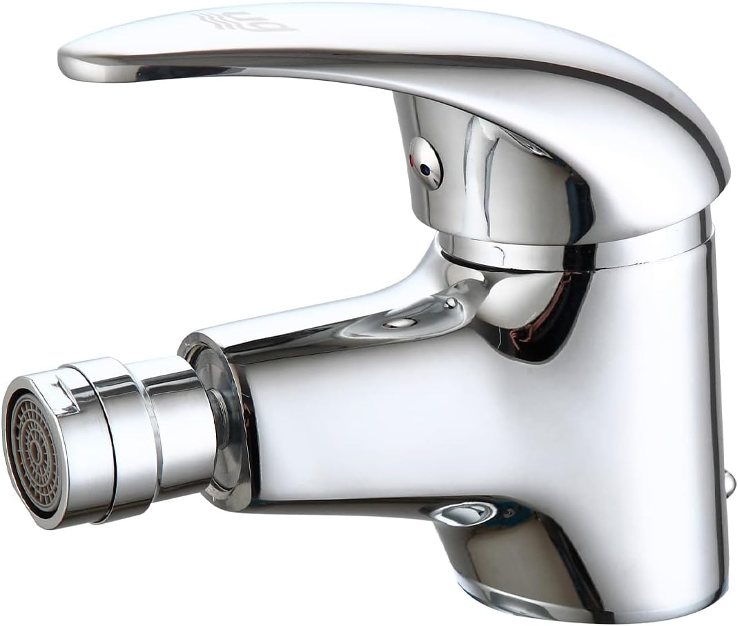DP Bath Naranjo- Single lever bidet mixer tap, silver