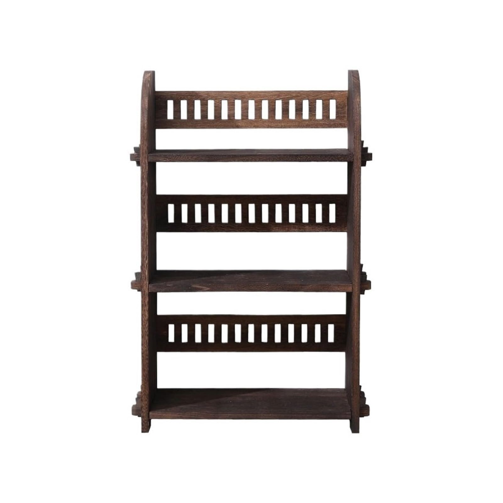 Zhaoj24-05 Bookcase Chinese-style Retro Wooden Bookshelf Home Floor-standing Three-tier Shelving Unit