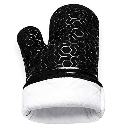 image for SHAWNTOO 10 Piece Set Silicone Oven Mitts and Pot Holder，with Kitche