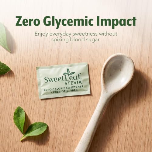 Image of SweetLeaf Stevia Powder Sweetener, Sugar Free - 35 Packets (2 Pack) | Zero Calorie Sweetener No Erythritol, Stevia Leaf Extract, Natural Sugar Substitute for Coffee & Baking, Prebiotic Fiber