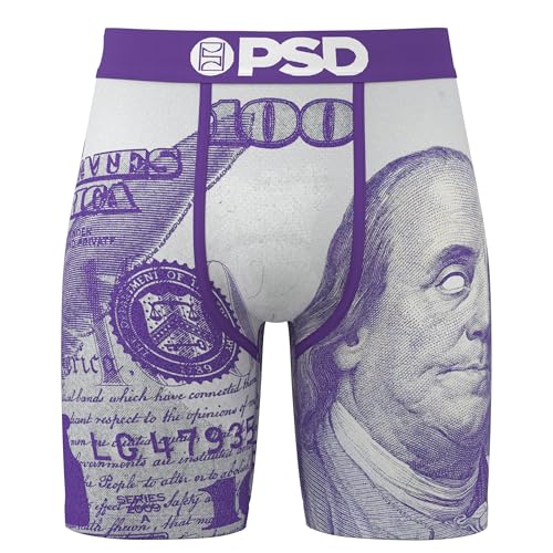 PSD Men's C-Note Purp Boxer Briefs, Multi, XL2