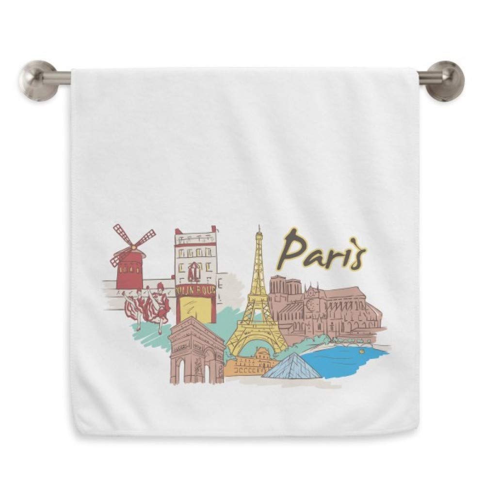 Serviettes débarbouillettes Paris Tour Eiffel pour le soin du visage