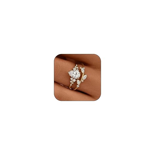 Gold-Plated Stackable Ring Set