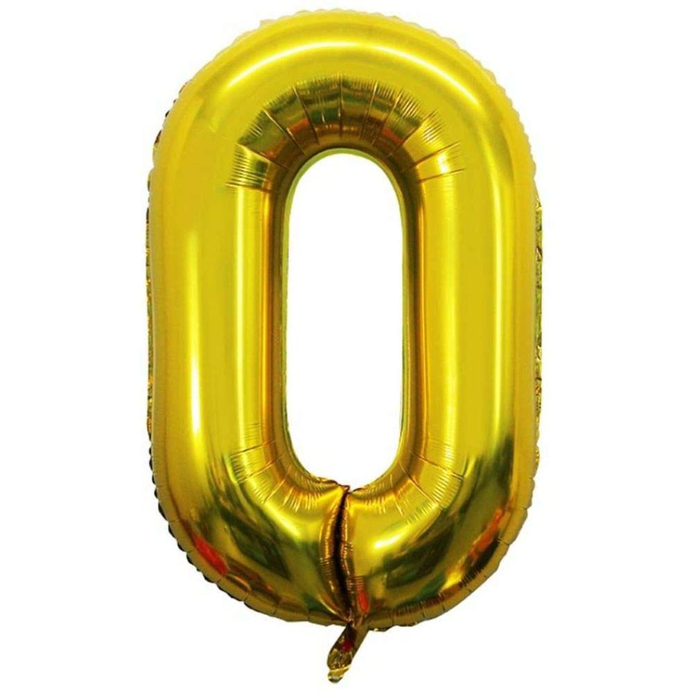 HOTKEI 16" Aluminum Film Number Party Balloon for Birthday| Anniversary| Theme Decoration (1Pcs - Number: 4)