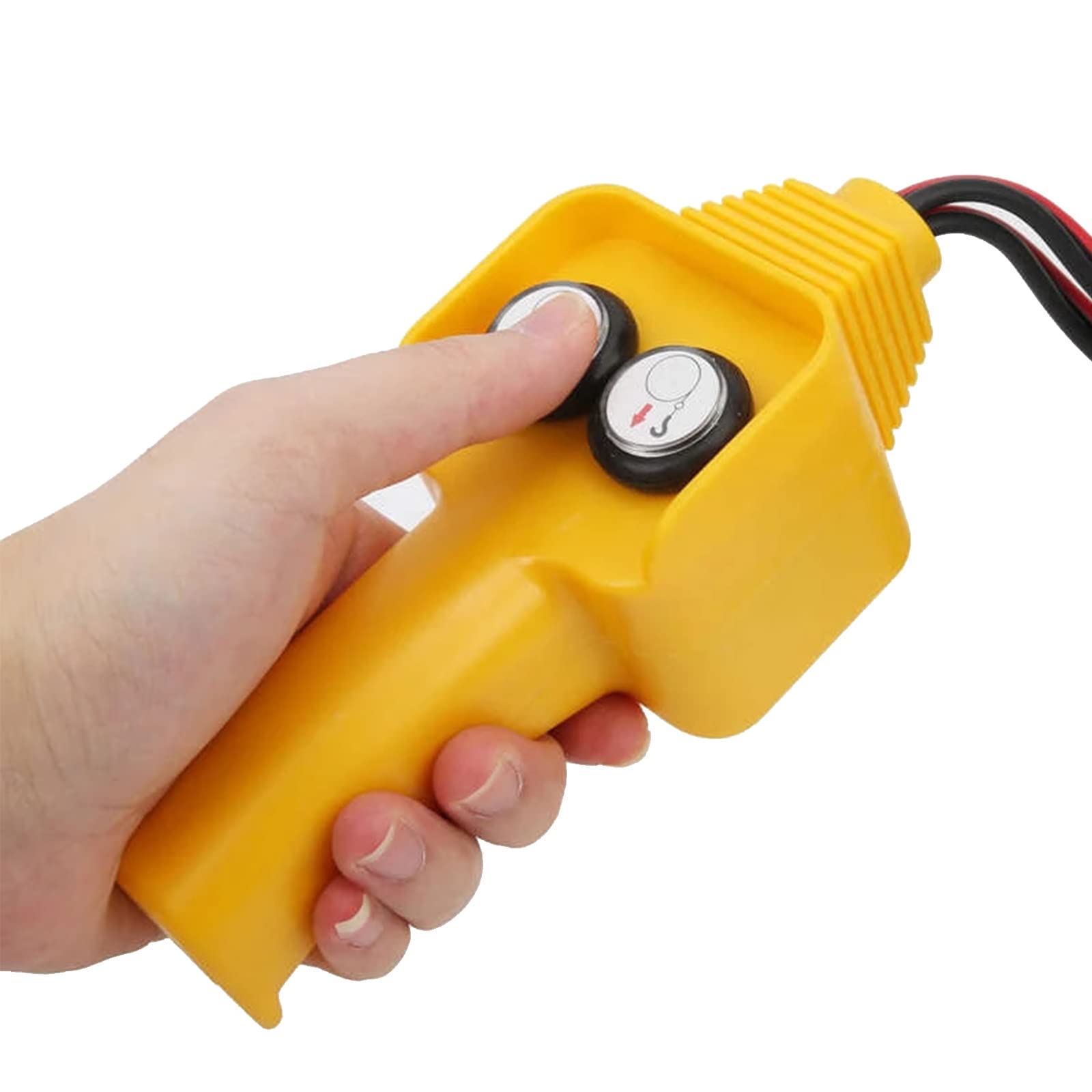 Winch Hand Control Assembly 12V Electric Winch Remote Control Hand Assembly Replacement for Rated Pulling 1500LBS to 5000LBS Capstan Winch Handheld Control Replacement