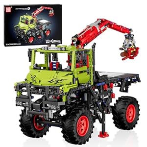 Mould King Geländewagen Bauset, Konstruktions-Baukasten für Allrad-Offroad-Truck Modell mit Motor, 2002 Teile STEM Spielzeug für Jungen ab 14 Jahren & Erwachsene, Technik-Bausatz (17038)