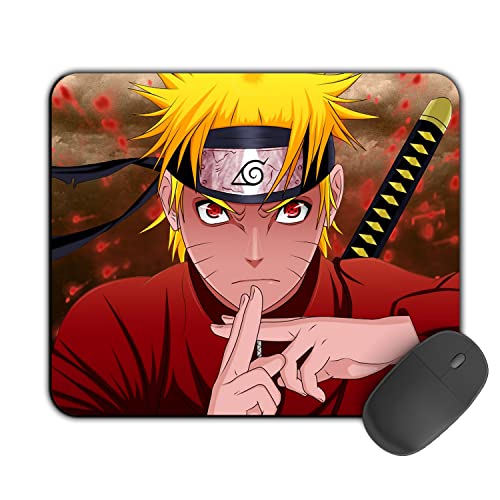 Image of Kirmada Printed Naruto Design 2 Mouse Pad (200MM X 240 X 3MM) Enhance Gaming and Work Performance Comfortable and Precise Non-Slip Water Proof Naruto Mouse Pad.