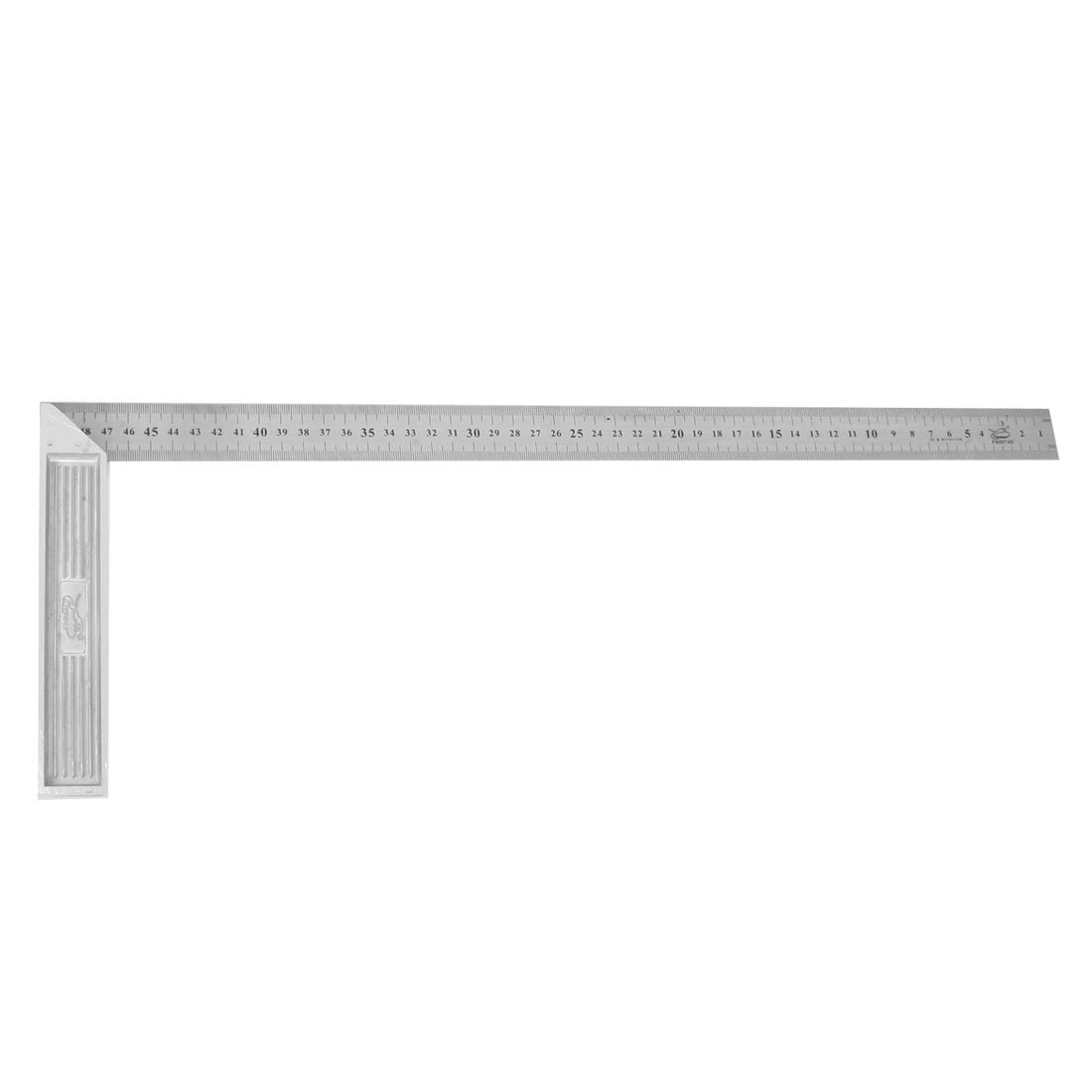 FIYAIIVVERR Steel 90 Degree Angle Metric 50cm Scale Ruler Try Square(Acero 90 grados ngulo mtrico 50 cm regla de escala Intente cuadrado
