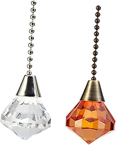 2 unidades de ventilador de techo colgante de luz de techo cadena de cadena para ventiladores de techo y decoración de luces para el hogar,