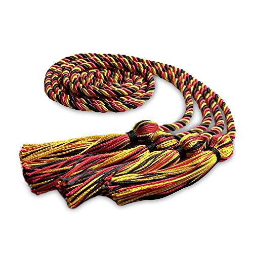 Image of Endea Graduation Double Honor Cord Three-Color (Black /Red /Gold)