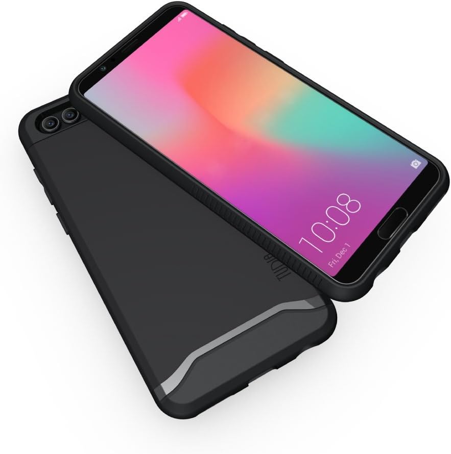 Honor View 10 / Honor V10 Case, TUDIA Slim-Fit Heavy Duty [Merge] Extreme Protection/Rugged but Slim Dual Layer Case for Huawei Honor View 10 / Honor V10 (Matte Black)