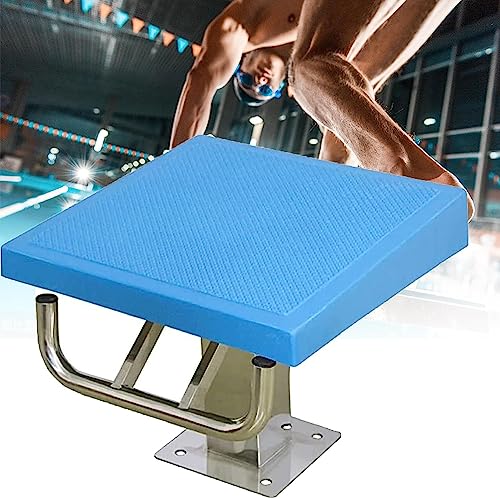 Pool Diving Boards, Non-Slip Swimming Pool Diving Platform with Stainless Steel Base, Pool one Step Diving Starting Block for Competition