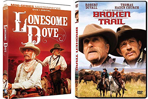Mr. Duval On That Ol' Dusty Trail: Lonesome Dove + Broken Trail DVD Miniseries Bundle Tommy Lee Jones Robert Duval