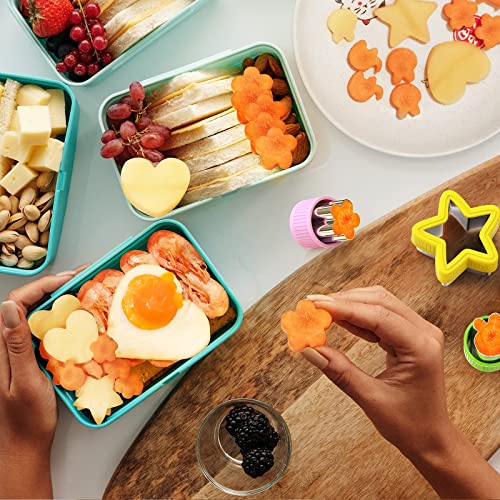 42 stk Ausstechformen Brotausstechformen Kinder Set,Sanwich Gemüse Obst Ausstecher Edelstahl,Komfortgriff Abnehmbar,für… - Image 5